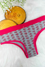 Calcinha em Algodão Estampado com em Branco – Doce Malícia