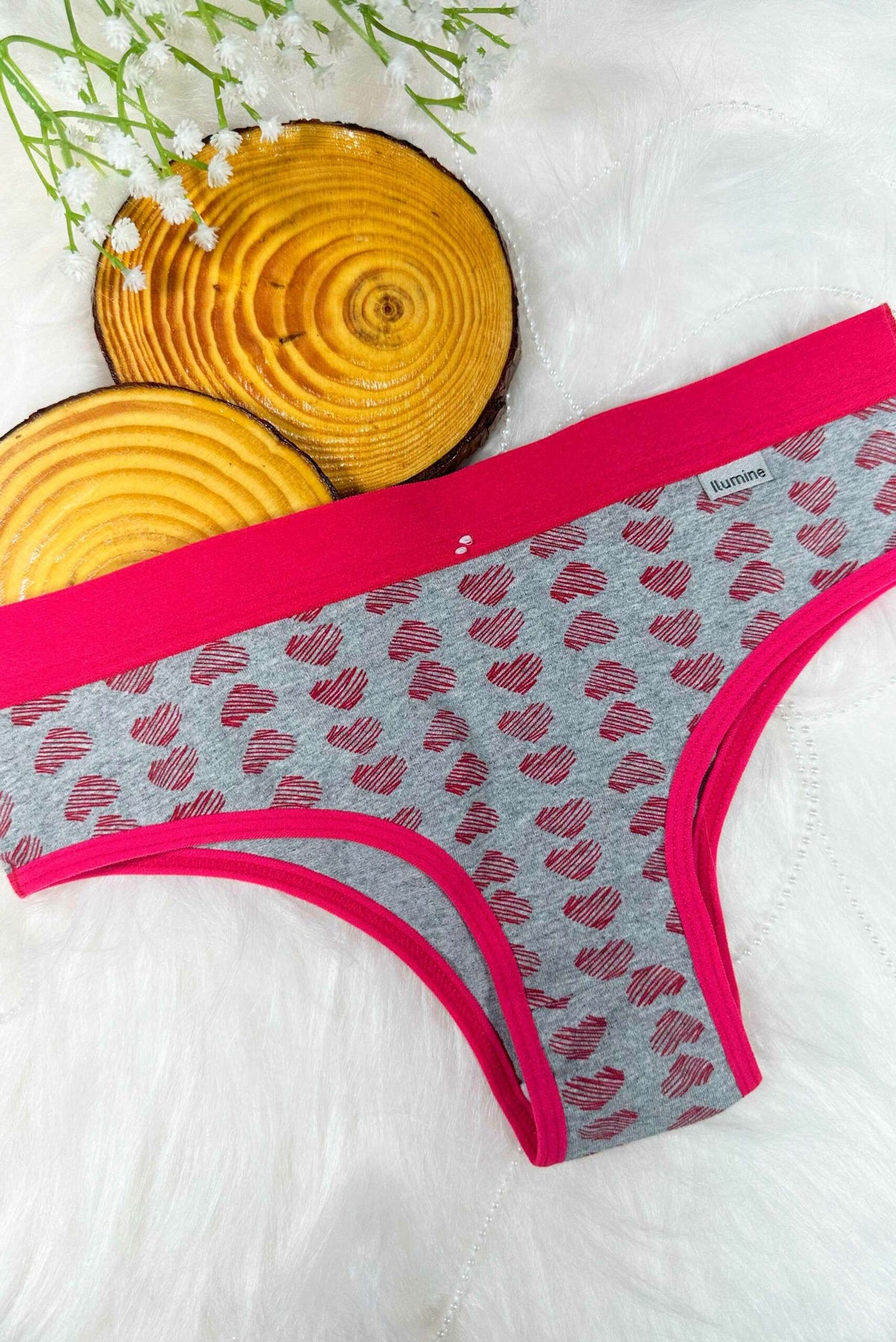 Calcinha em Algodão Estampado com em Branco – Doce Malícia