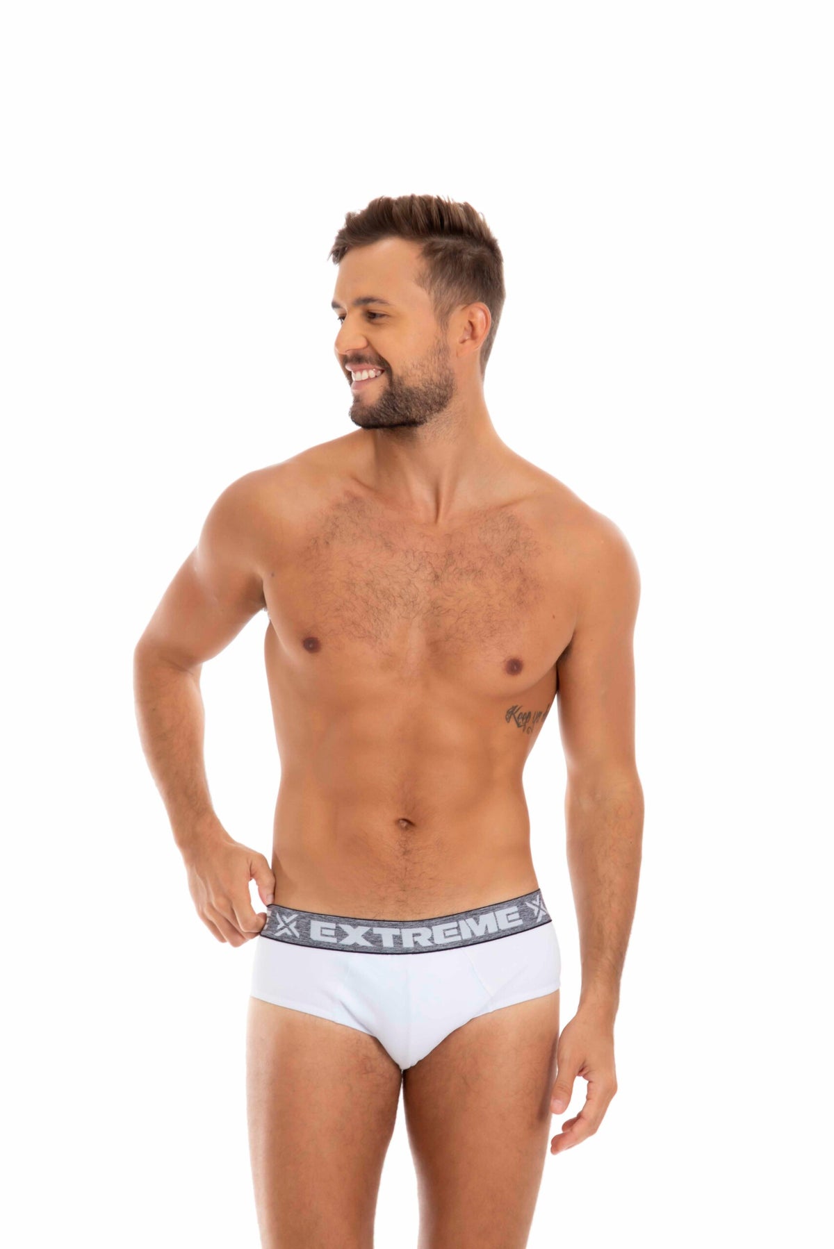 Cueca Slip cotton liso em azul – Doce Malícia
