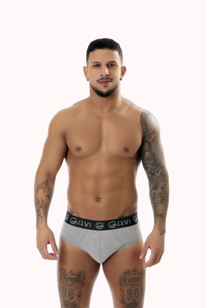 Cueca Slip Cotton Liso