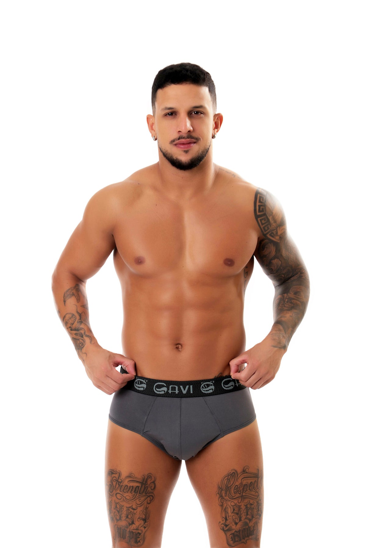 Cueca slip microfibra em azul – Doce Malícia