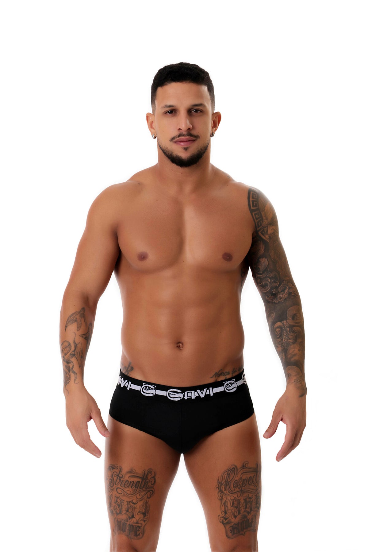 Cueca slip microfibra em azul – Doce Malícia