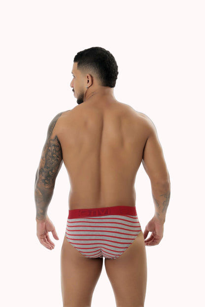 Cueca Slip Viscolycra Listrada