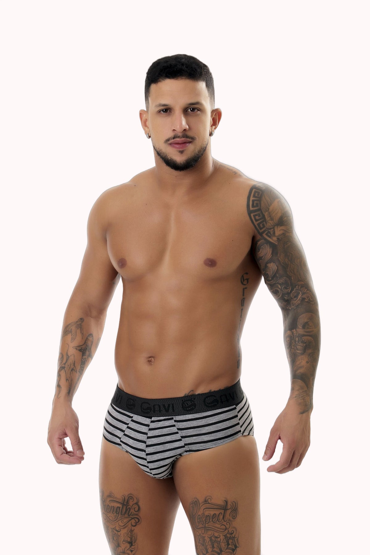 Cueca Slip Viscolycra Listrada