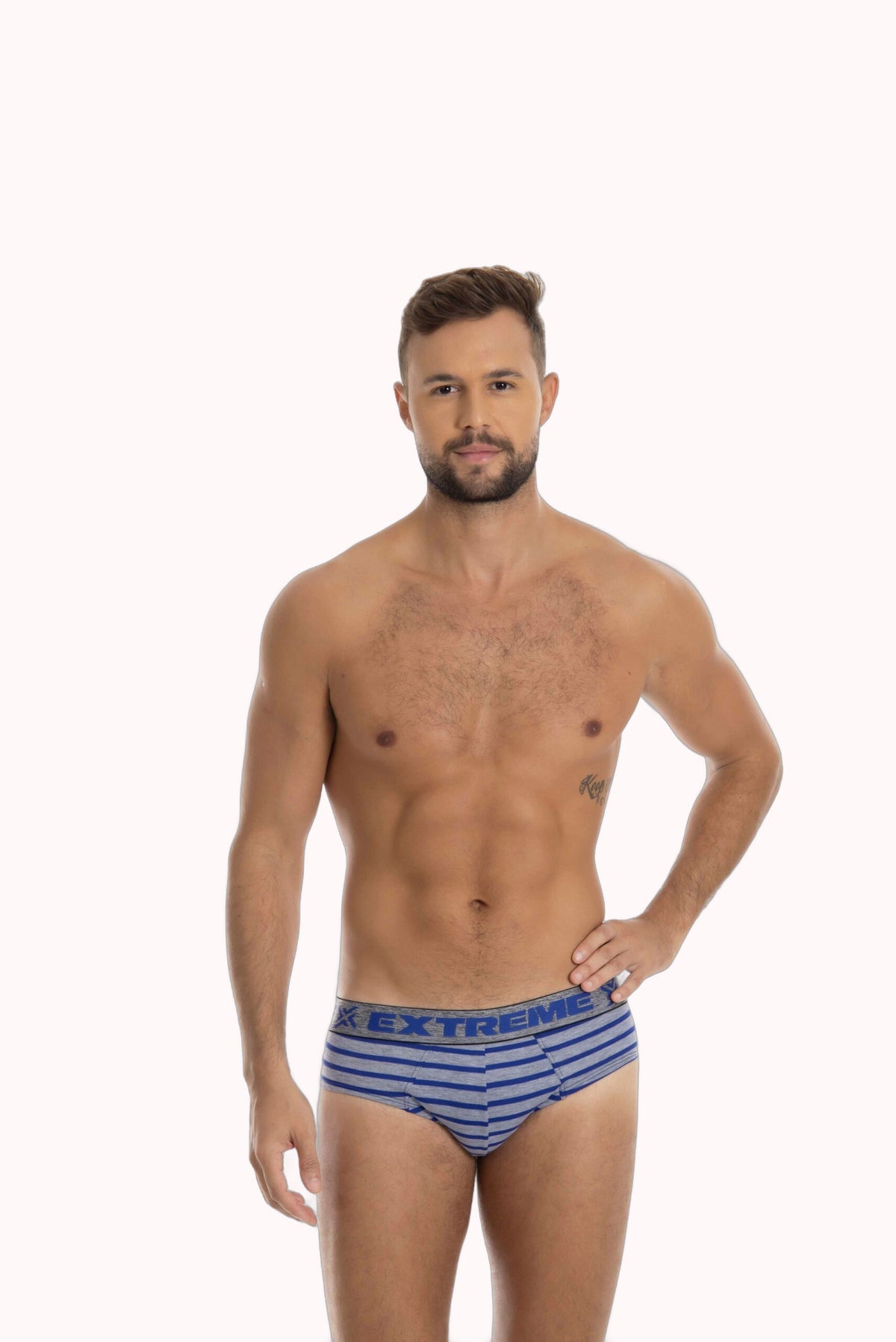 Cueca Slip Viscolycra Listrada