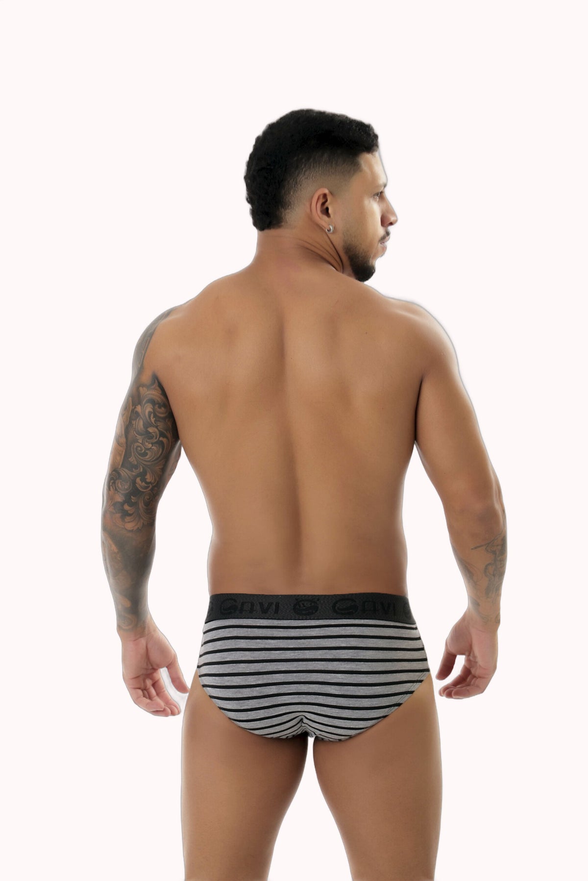 Cueca Slip Viscolycra Listrada