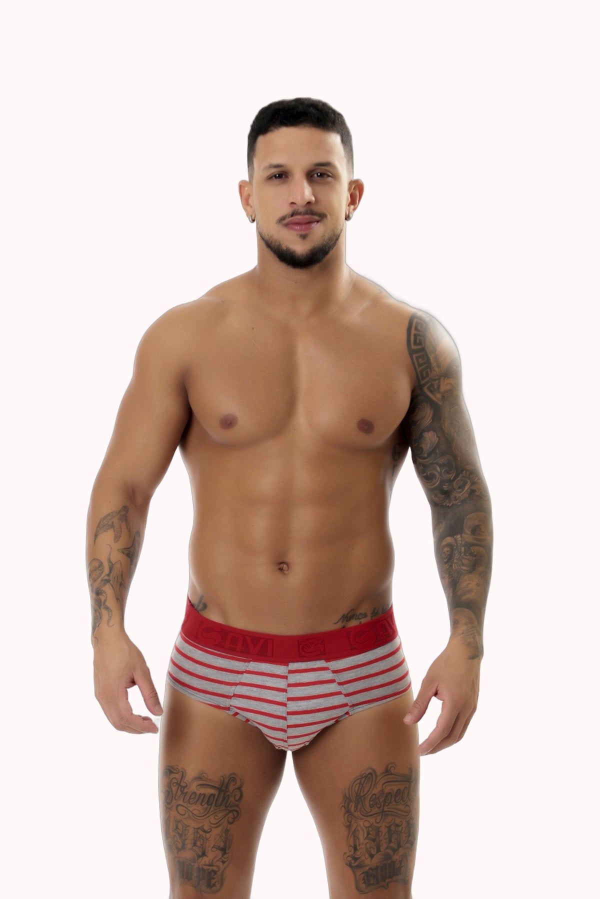 Cueca Slip Viscolycra Listrada