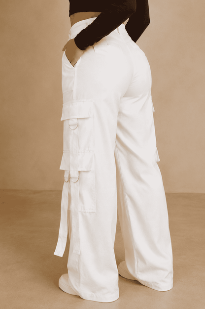 Calça Catherine Cargo Alfaiataria - Branco