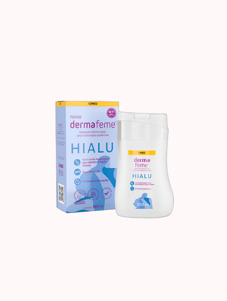 Sabonete Líquido Íntimo Dermafeme Hialu – 100ml – Doce Malícia