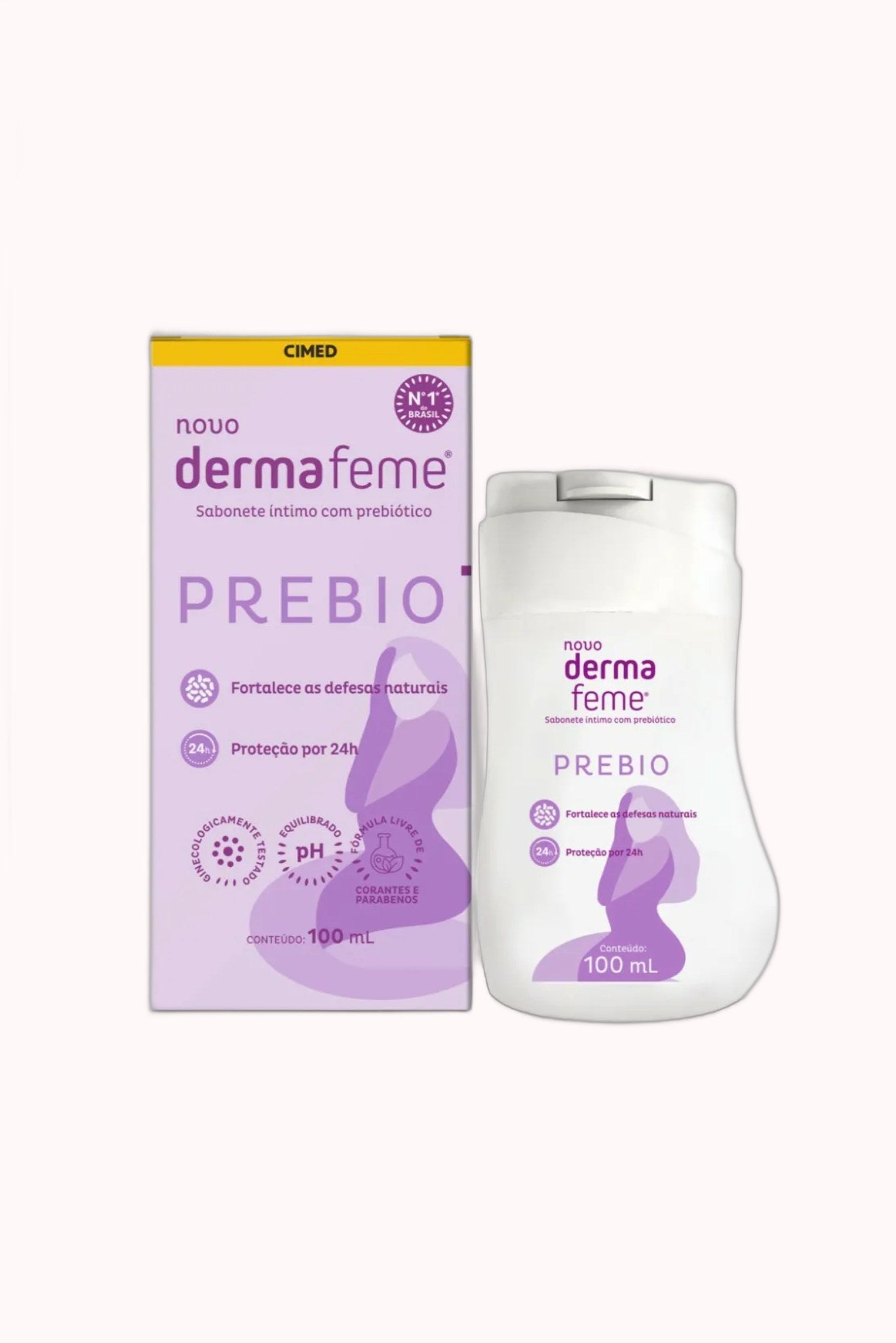 Sabonete Líquido Íntimo Dermafeme Prebio – 100ml – Doce Malícia