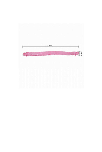 Dildo Realístico Duplo 44 cm em roxo – Doce Malícia