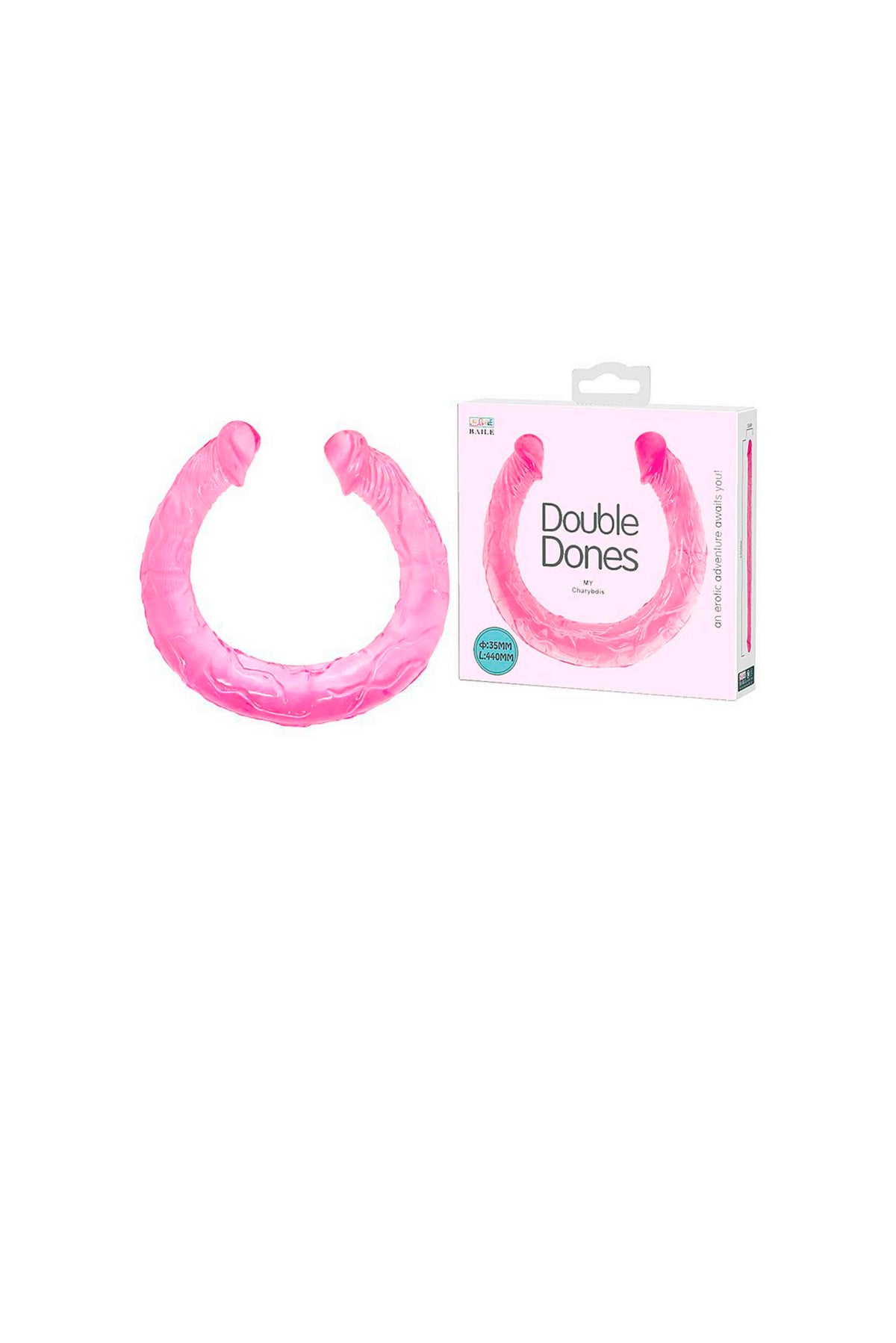 Dildo Realístico Duplo 44 cm em roxo – Doce Malícia