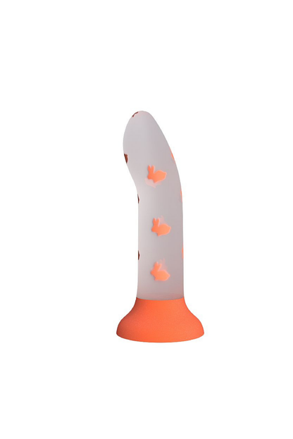 Dildo com Ventosa Magical Night em Laranja Neon – Doce Malícia
