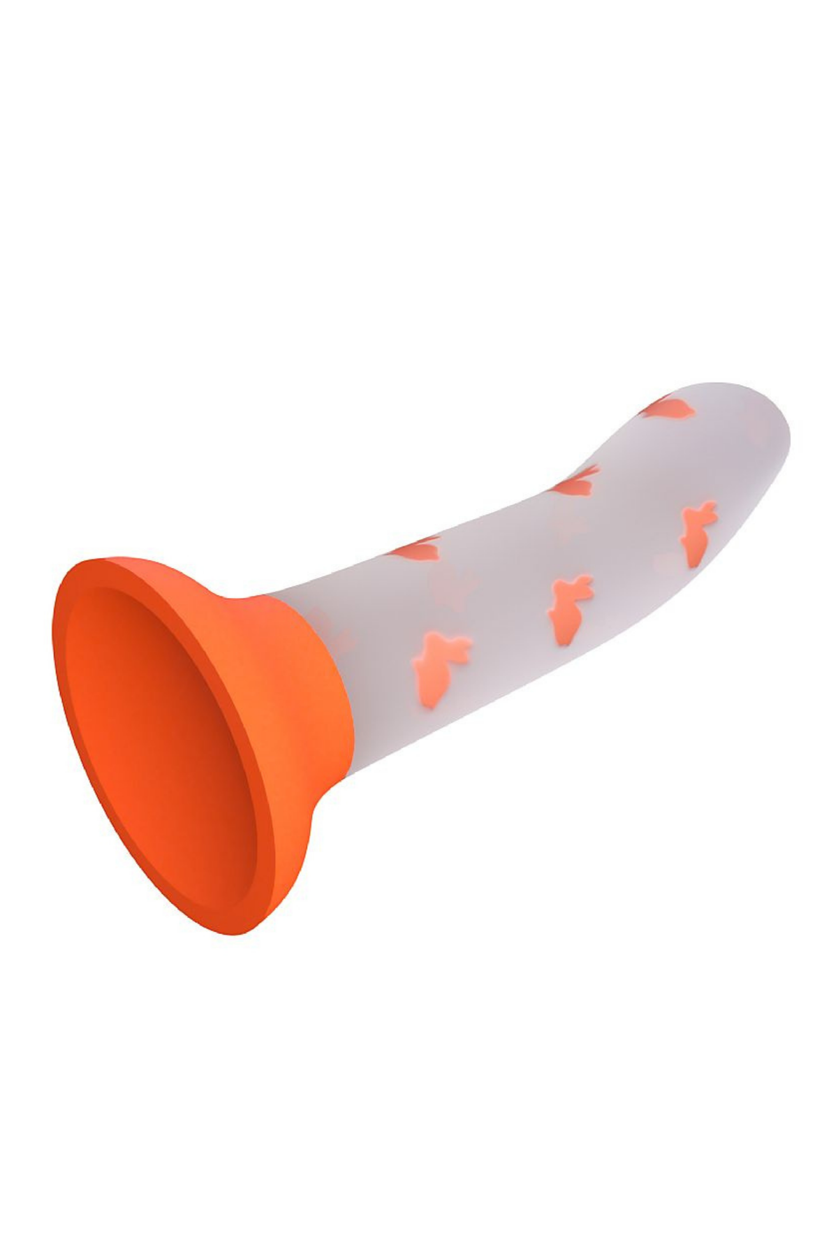 Dildo com Ventosa Magical Night em Laranja Neon – Doce Malícia