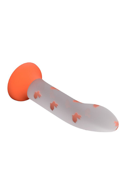 Dildo com Ventosa Magical Night em Laranja Neon – Doce Malícia
