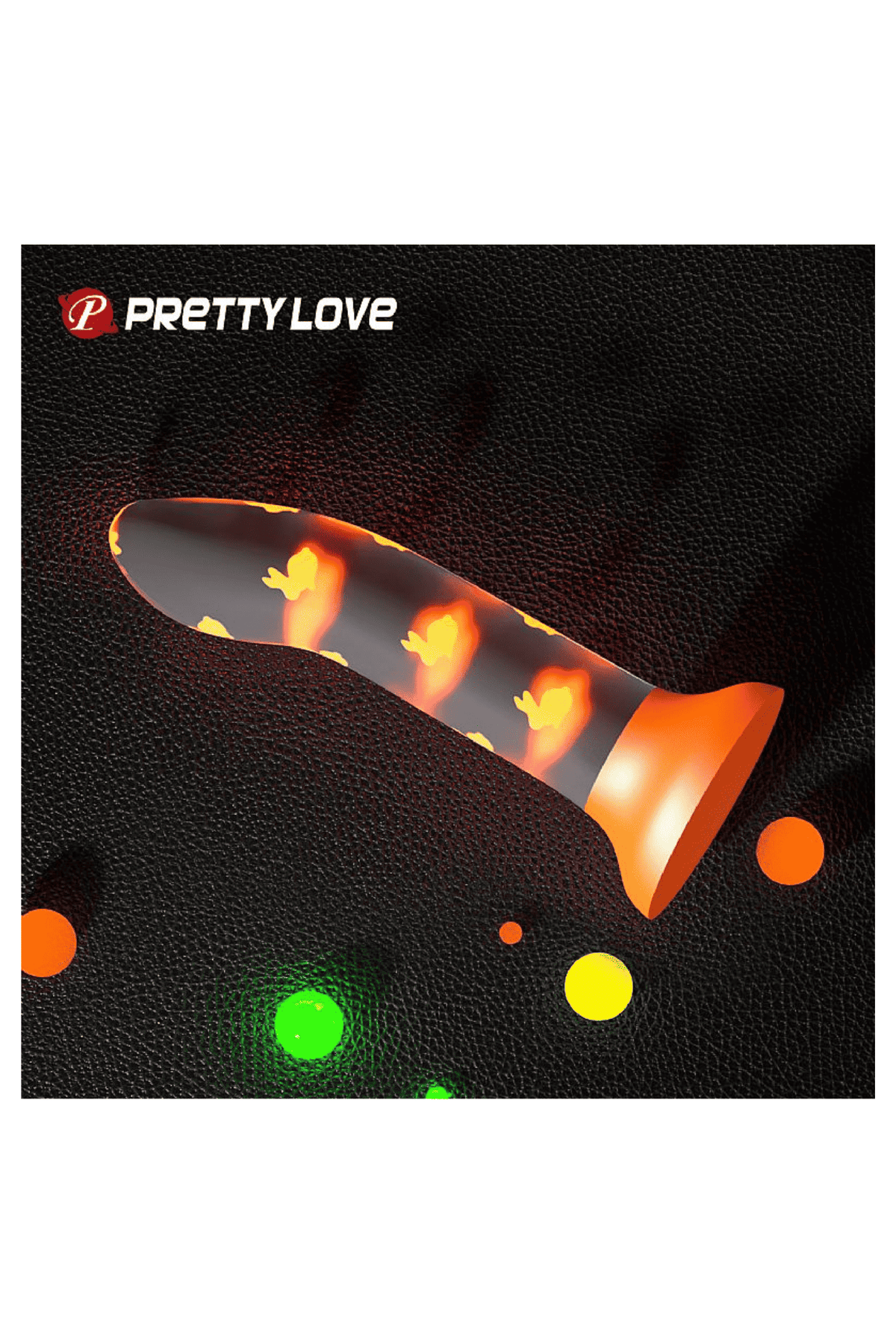 Dildo com Ventosa Magical Night em Laranja Neon – Doce Malícia