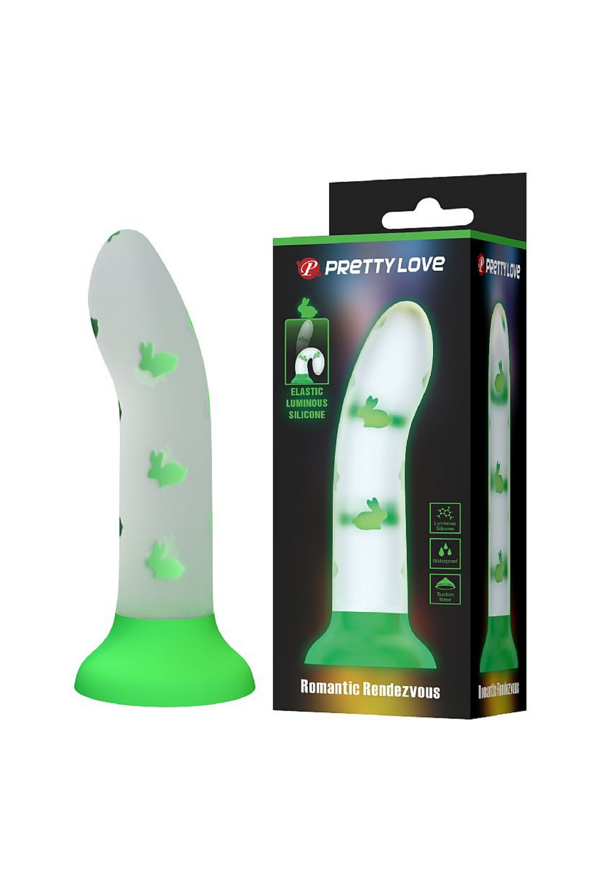 Dildo com Ventosa Magical Night em Laranja Neon – Doce Malícia