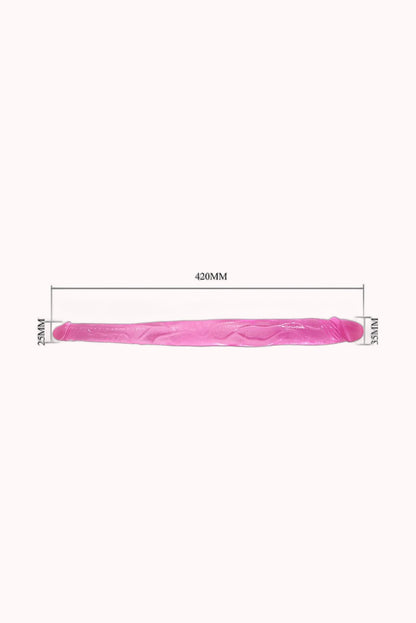 Dildo Realístico Duplo 42 cm – Doce Malícia