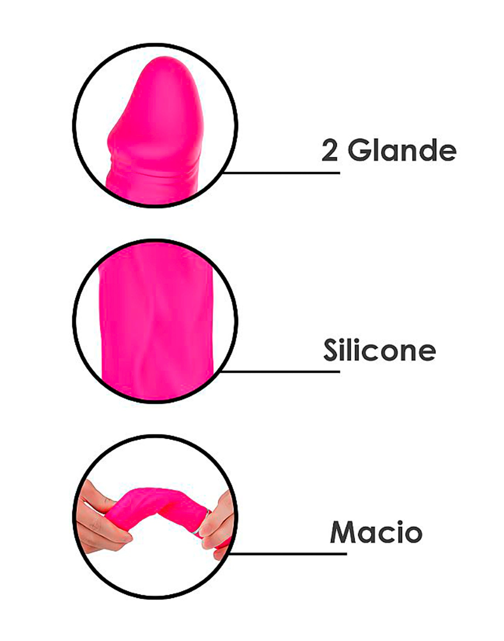 Pênis Duplo Dildo Cici S-Hande em rosa pink – Doce Malícia