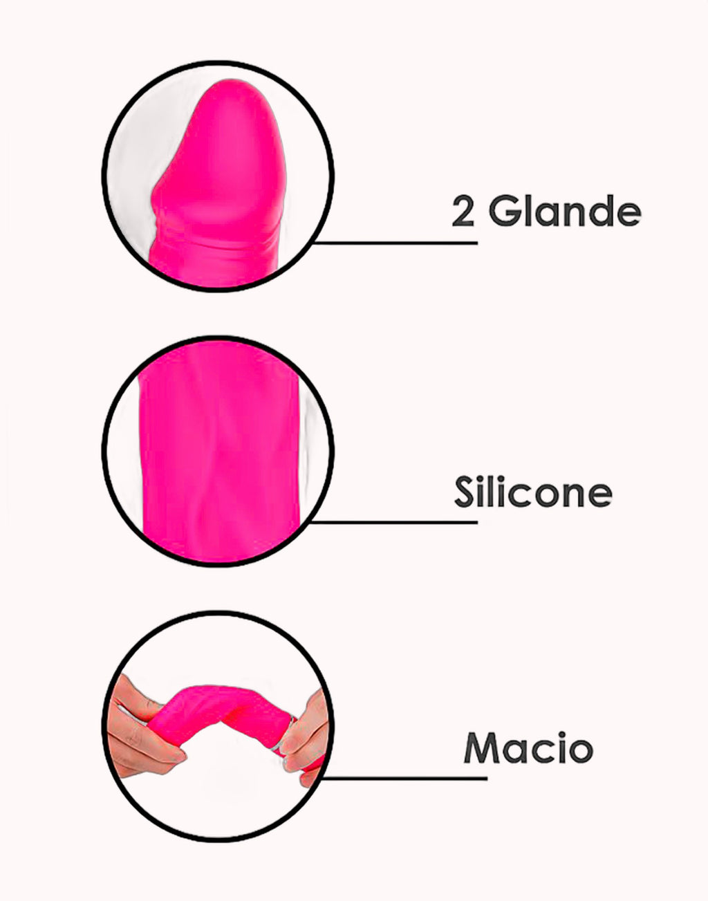 Pênis Duplo Dildo Cici  S-Hande Rosa Pink – Tamanho 35,0 X 3,5cm – Doce Malícia