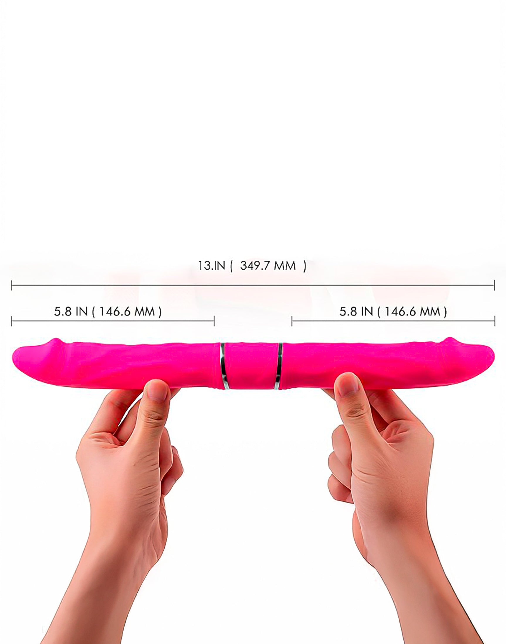 Pênis Duplo Dildo Cici S-Hande em rosa pink – Doce Malícia