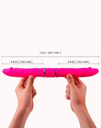 Pênis Duplo Dildo Cici  S-Hande Rosa Pink – Tamanho 35,0 X 3,5cm – Doce Malícia