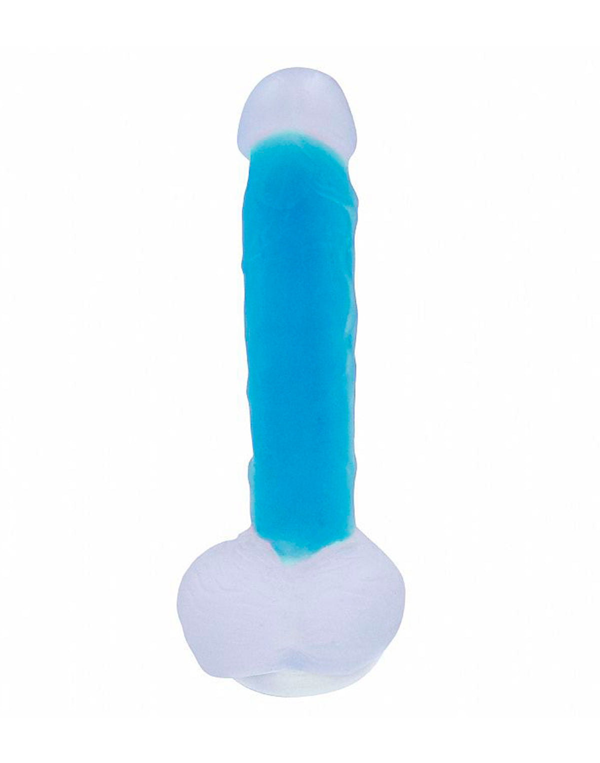 Prótese com Ventosa Florescente Azul em azul – Doce Malícia