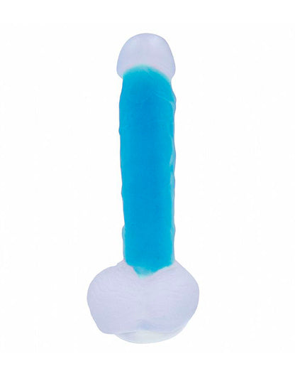 Prótese com Ventosa Florescente Azul em azul – Doce Malícia
