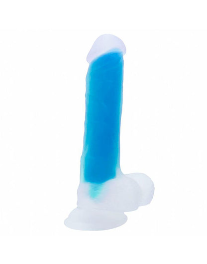 Prótese com Ventosa Florescente Azul em azul – Doce Malícia