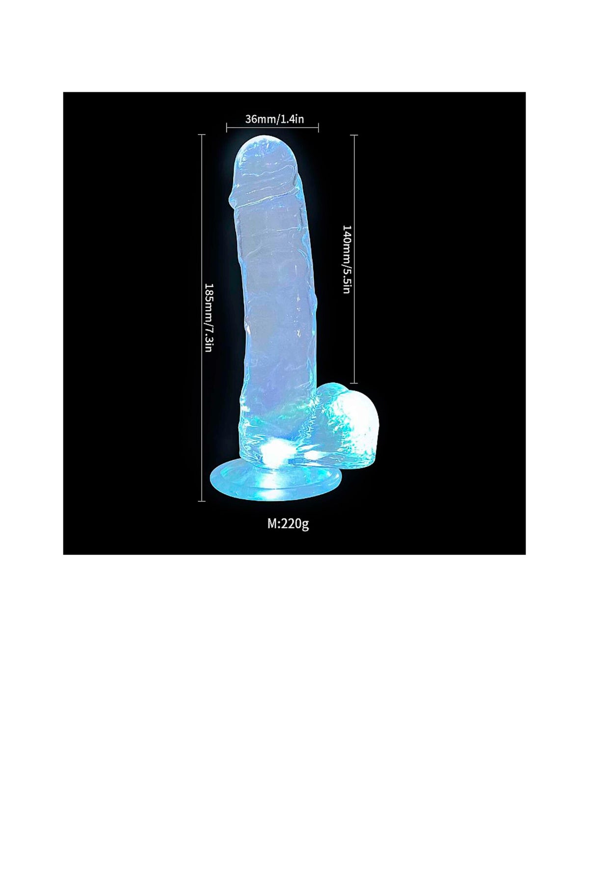 Dildo Realístico com Led Colorido em Quantidade – Doce Malícia