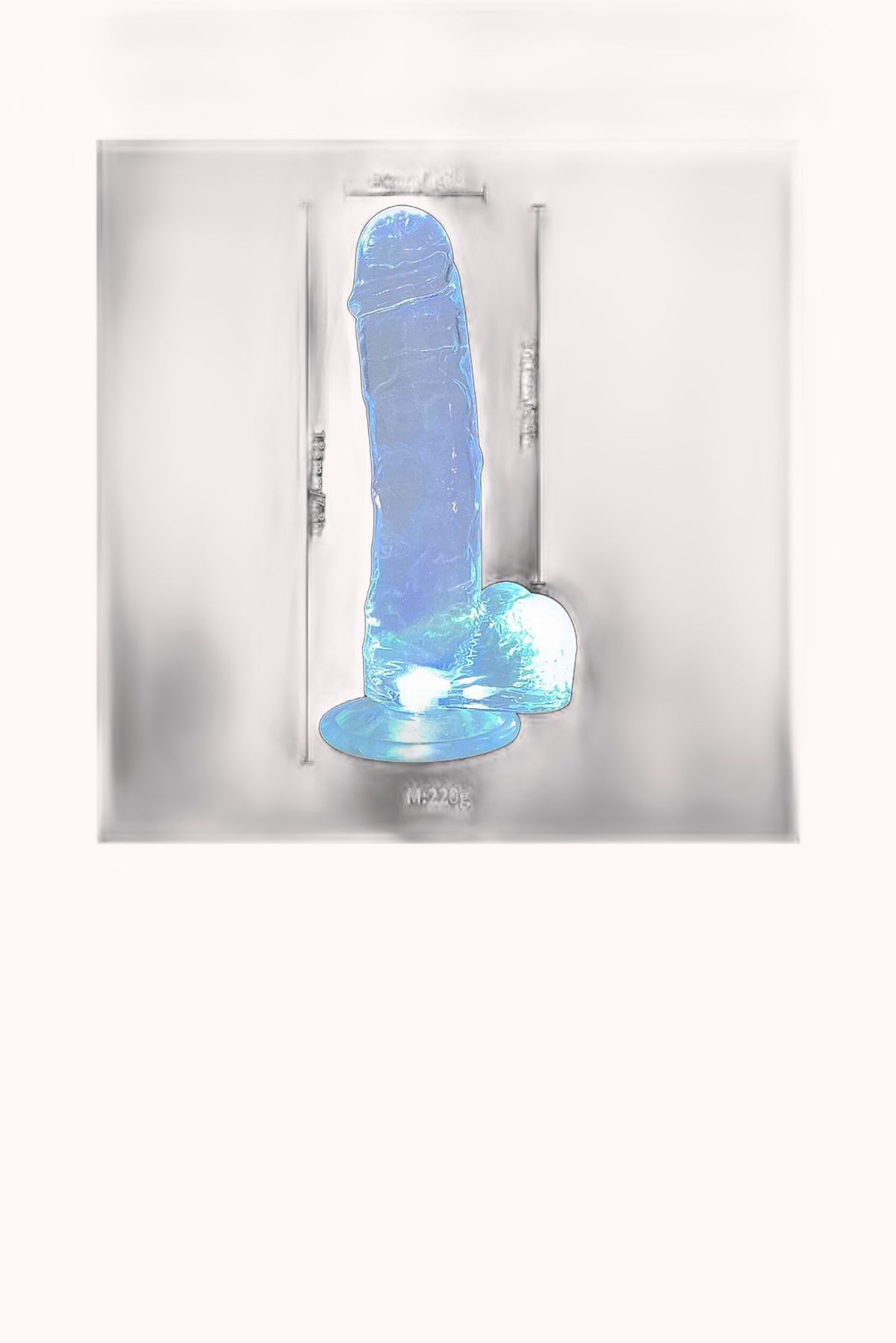 Dildo Realístico com Led Colorido – 18,5×3,6CM – Doce Malícia