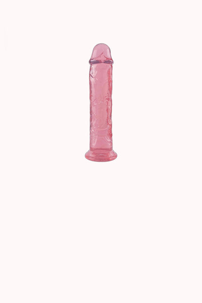 Dildo Realístico Transparente – 21,5×4,2CM – Doce Malícia
