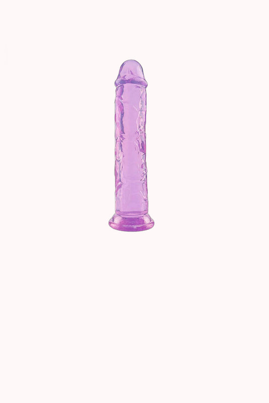 Dildo Realístico Transparente – 21,5×4,2CM – Doce Malícia