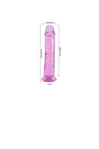 Dildo Realístico Transparente – 21,5×4,2CM em rosa – Doce Malícia