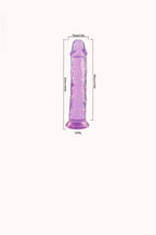 Dildo Realístico Transparente – 21,5×4,2CM – Doce Malícia
