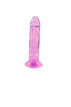 Dildo Realístico Transparente – 14,8×3,0CM em rosa – Doce Malícia