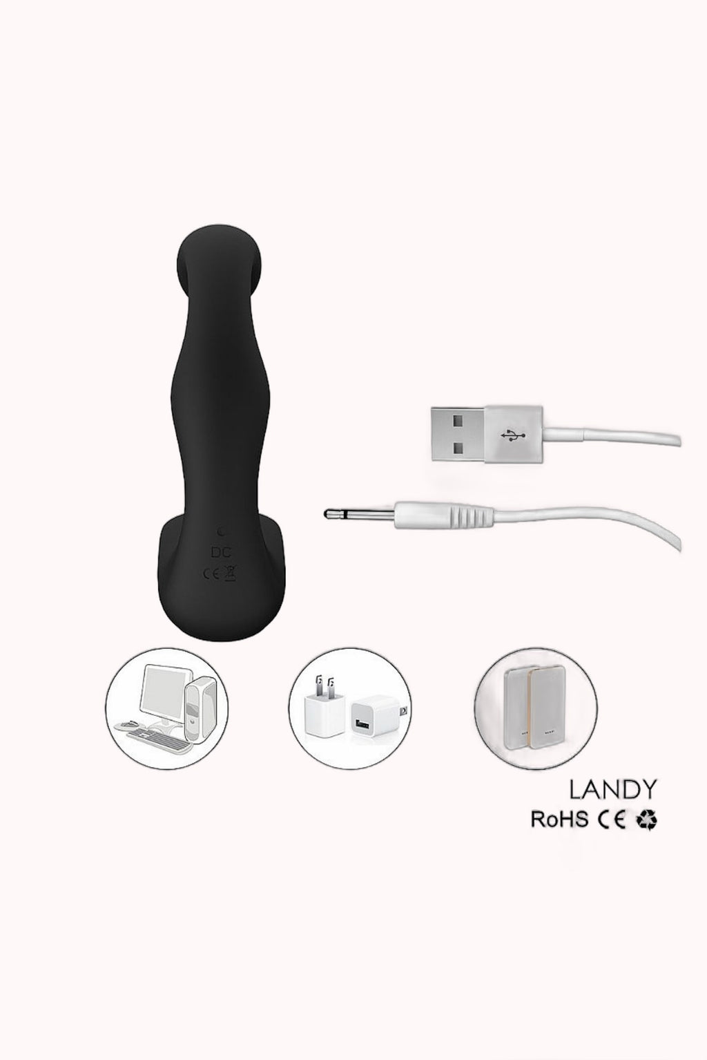 Estimulador de Próstata Triplo Vibro com 9 Vibrações – Doce Malícia