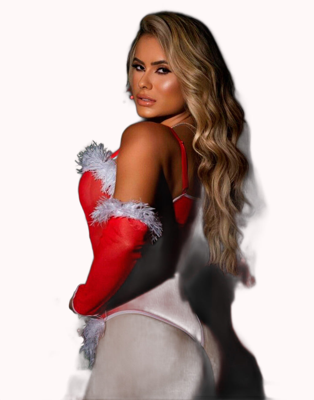 Fantasia Mamãe Noel com Plumas – Doce Malícia