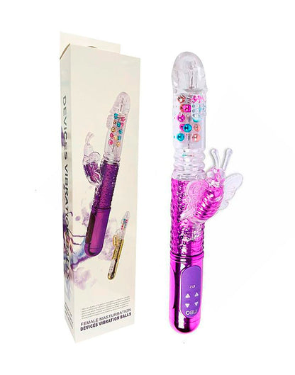 Vibrador Rotativo – Female Masturbation em dourado – Doce Malícia