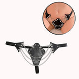 Fetiche Harness Calcinha Ajustável com Corrente Preto – Doce Malícia