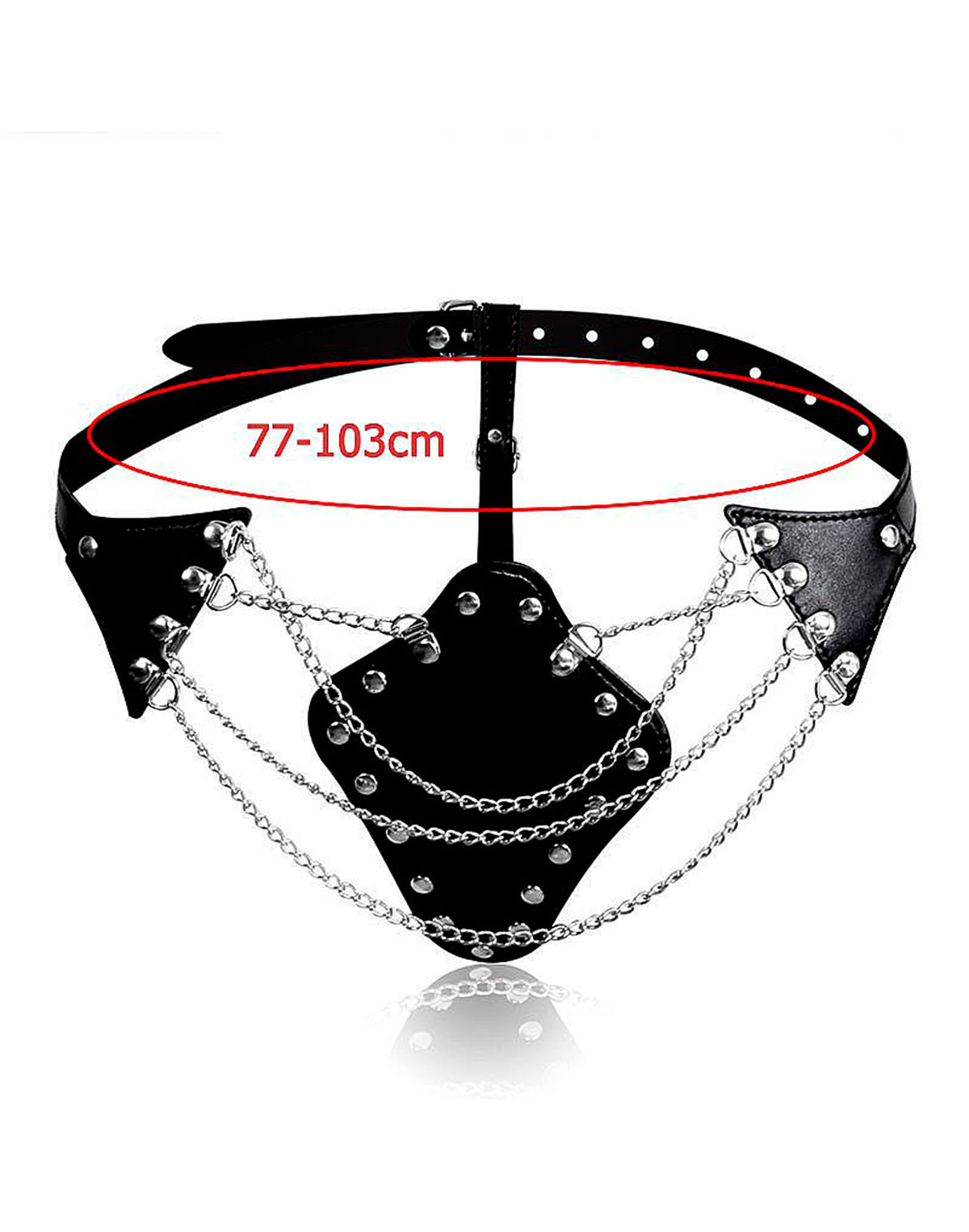 Fetiche Harness Calcinha Ajustável com em Preto – Doce Malícia