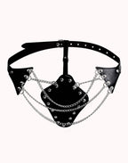 Fetiche Harness Calcinha Ajustável com Corrente Preto – Doce Malícia
