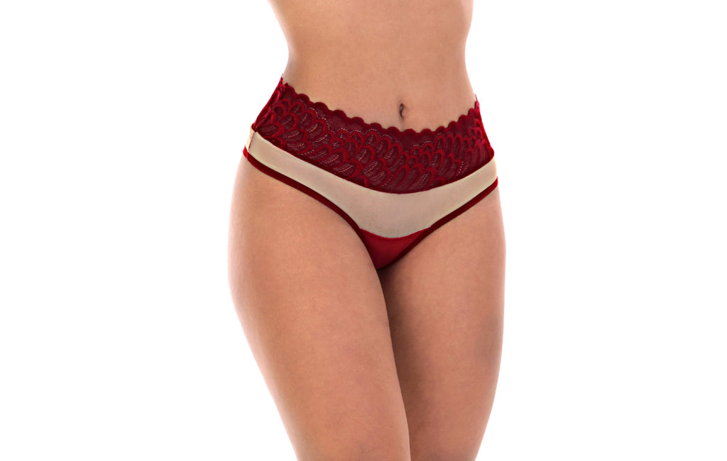 Fio com tule na cintura em Branco – Doce Malícia