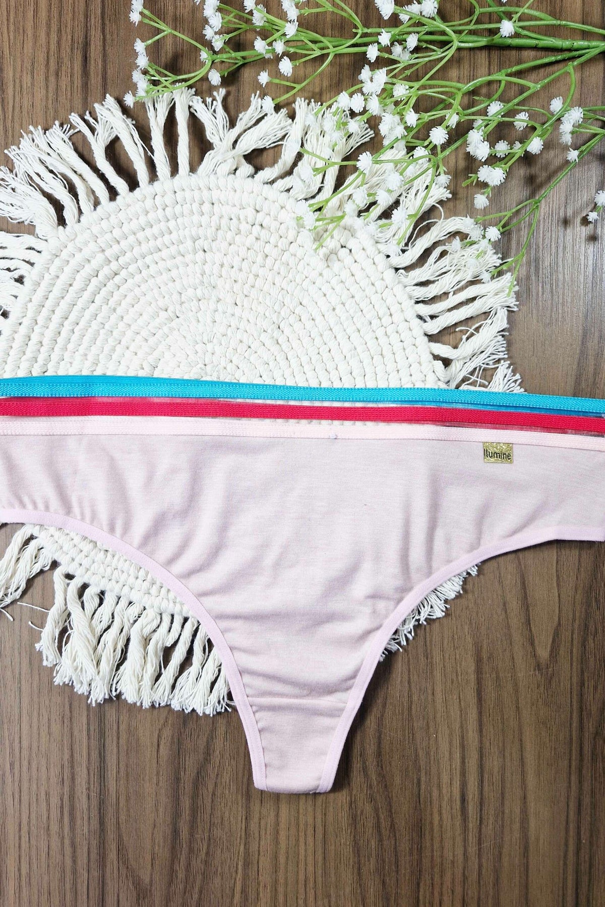 Fio Conforto Mesclado com Elástico Triplo em azul-Marinho – Doce Malícia