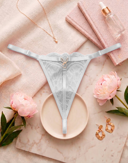 Fio de Renda Sexy com em Branco – Doce Malícia
