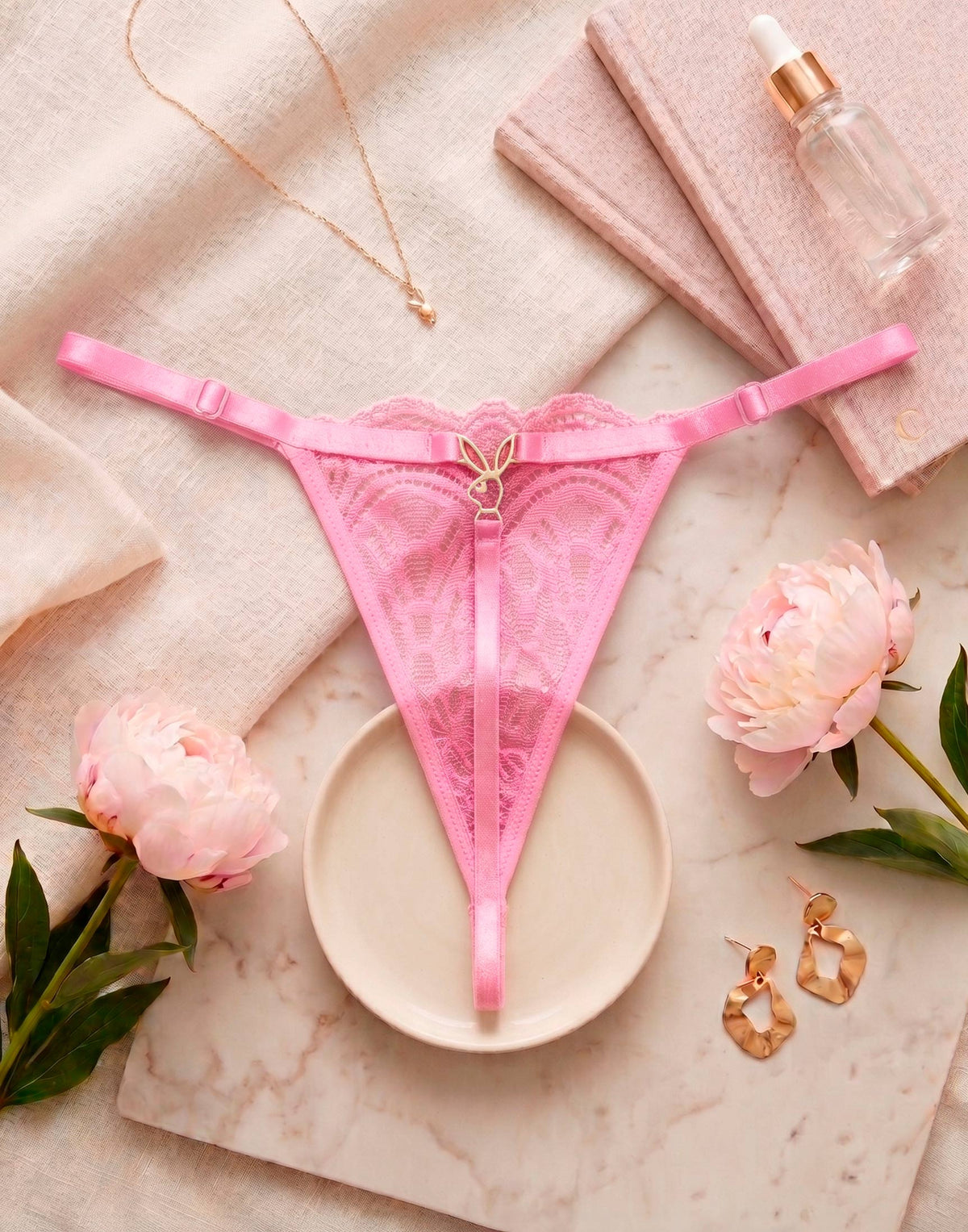 Fio de Renda Sexy com em Branco – Doce Malícia