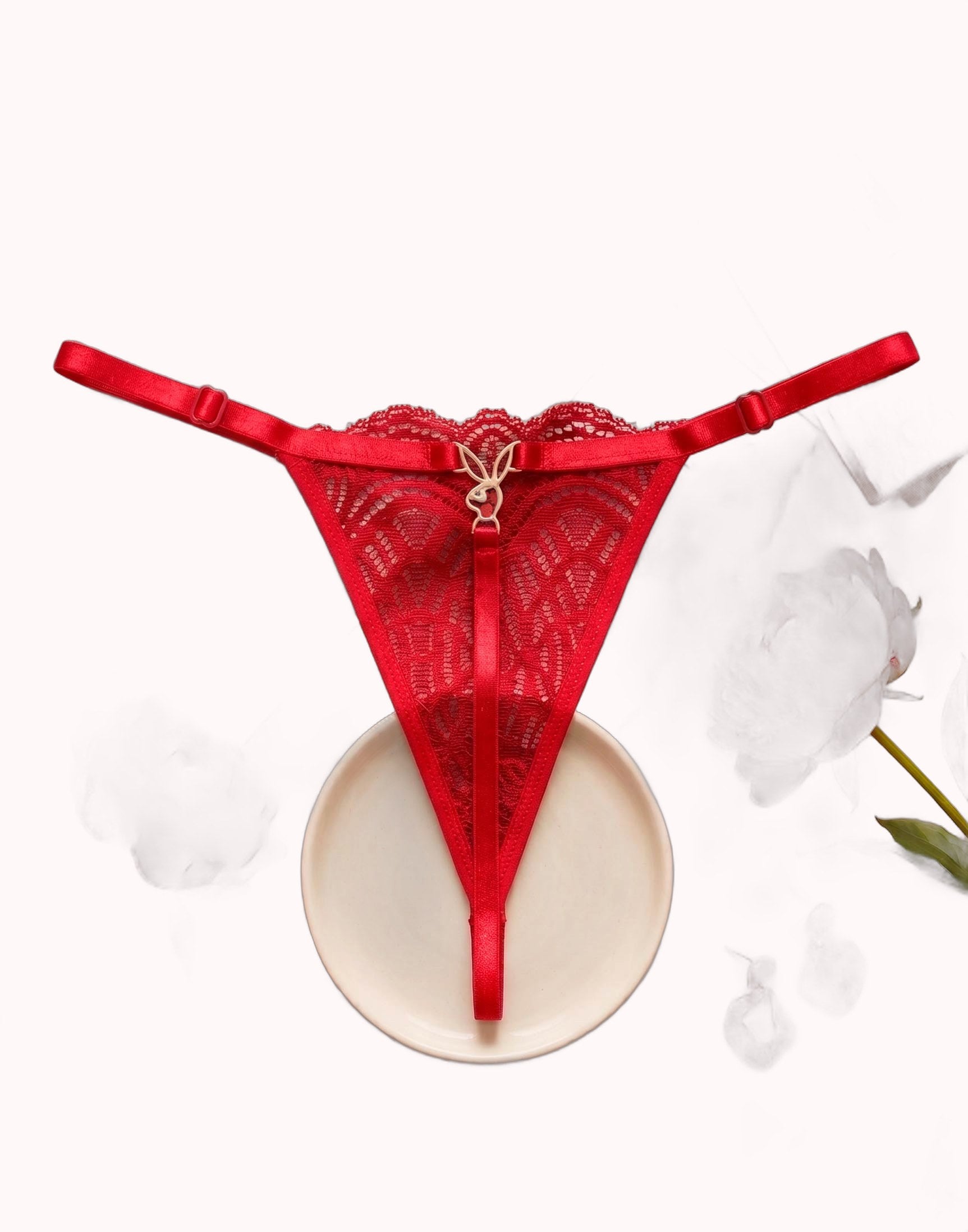 Fio de Renda Sexy com Coelhinho Playboy – Doce Malícia