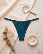 Fio String Sem Costura com Regulagem em azul claro – Doce Malícia