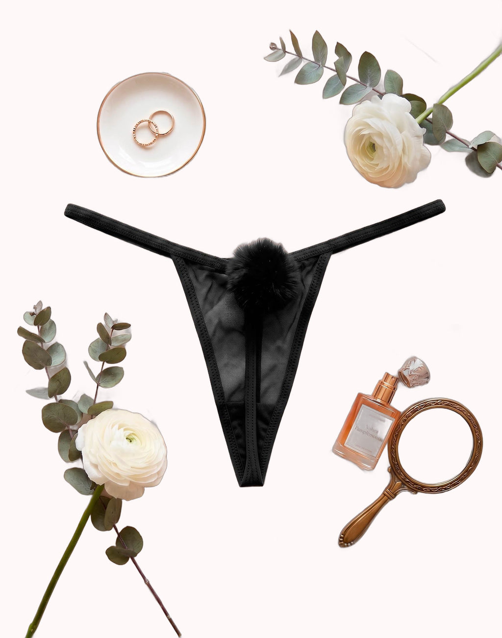 Fio Dental Sexy com Detalhe Pompom – Doce Malícia