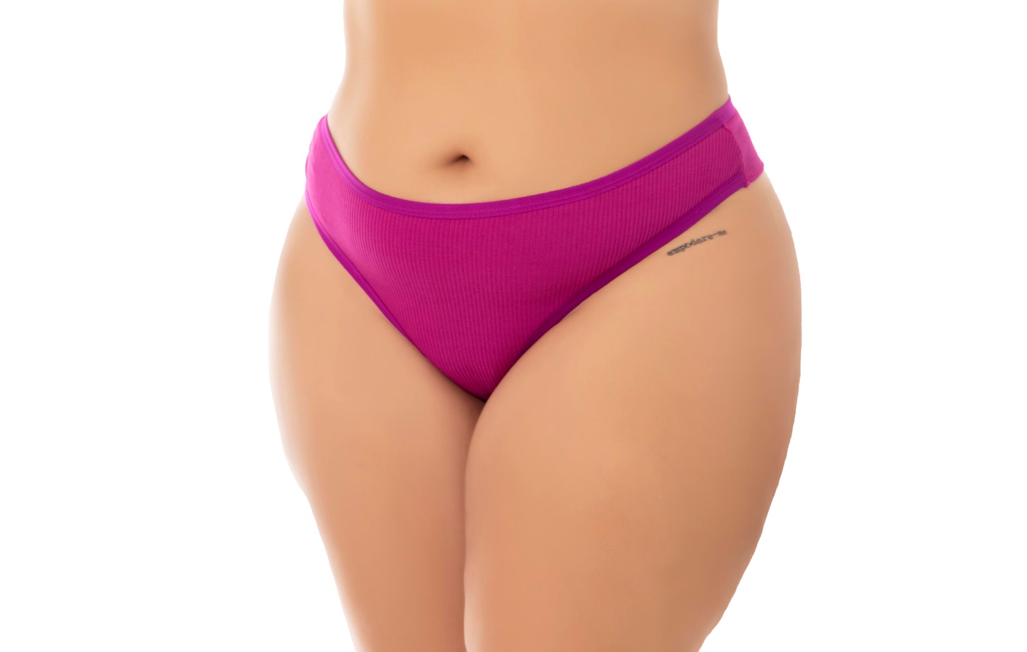Fio Duplo Canelado Plus Size em Branco – Doce Malícia